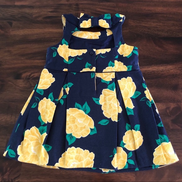 Janie and Jack Hamptons Hideaway Floral Piqué Dress - Picture 3 of 8